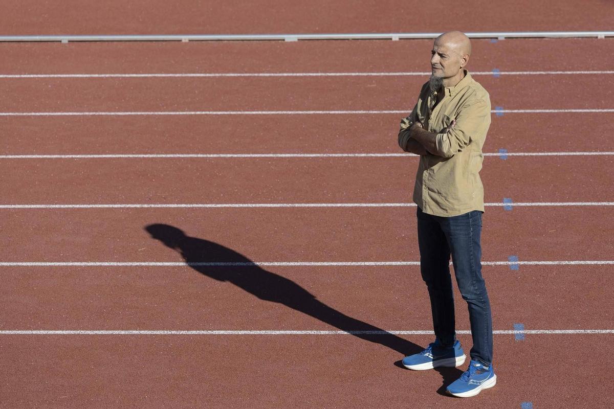 Mia Carol, en las pistas de atletismo de Gurb.