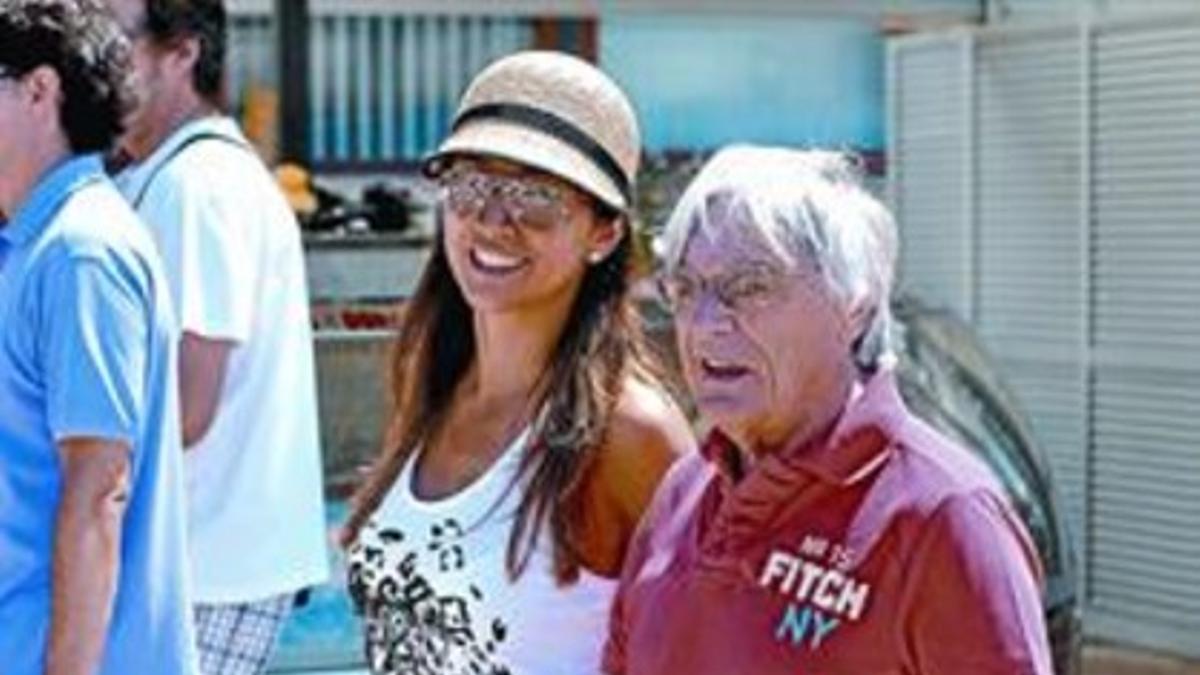 Ecclestone, de 80 años, y su novia, la modelo y abogada Fabiana Flosi, de 31 años, en agosto en Croacia.