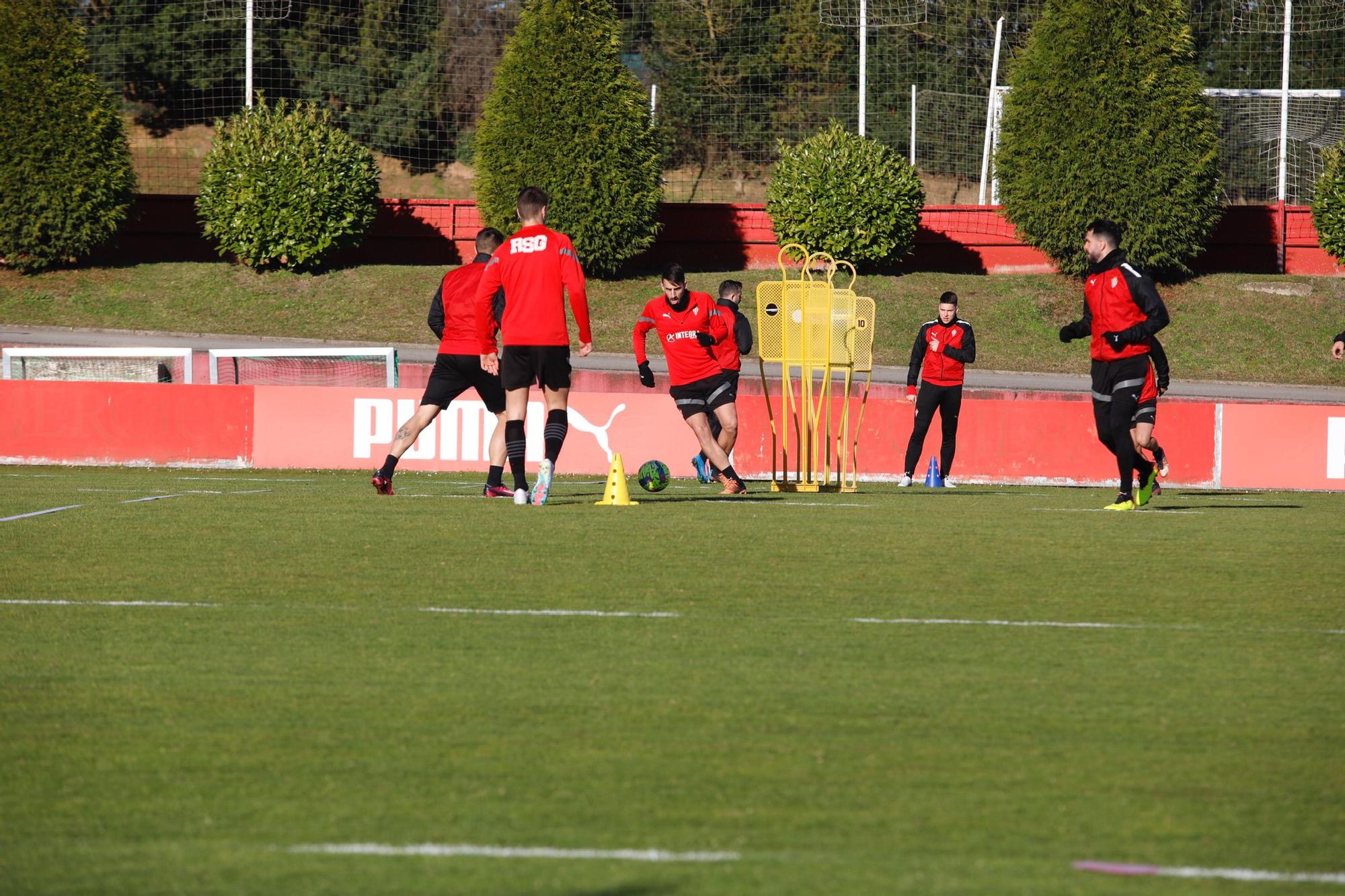 EN IMÁGENES: Así fue el entrenamiento del Sporting