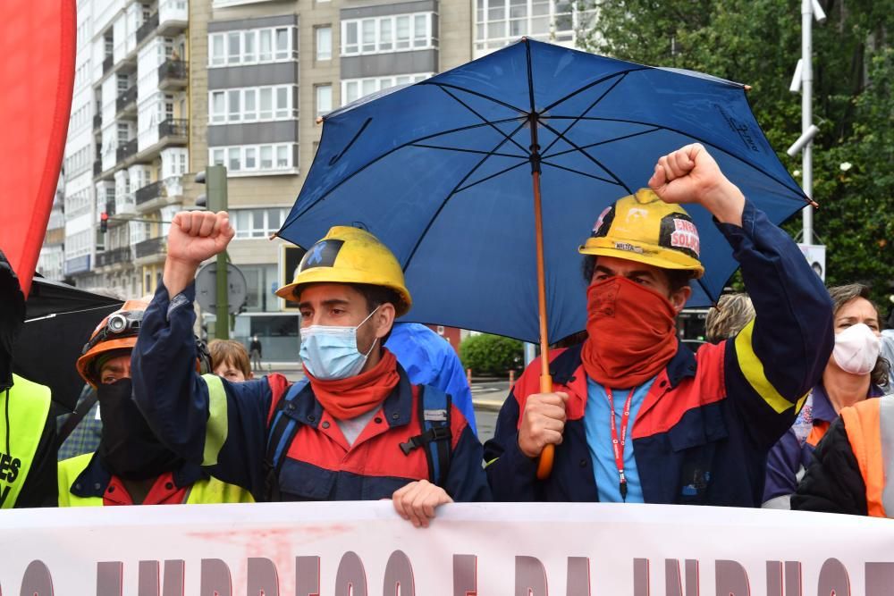 Protesta de los trabajadores de la antigua Alcoa