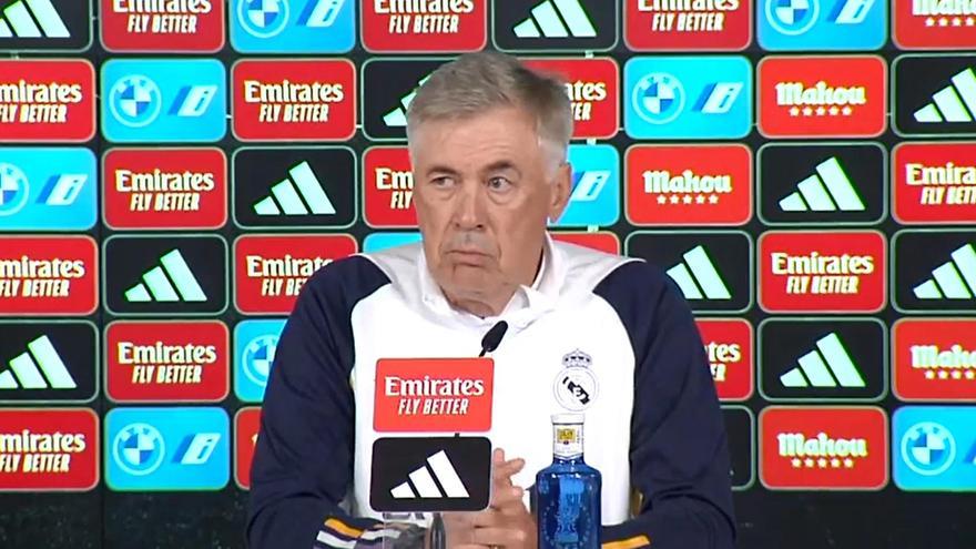 Ancelotti: &quot;Vinícius ha estado llorando tres o cuatro horas por no aparecer en la lista de &#039;The Best&quot;