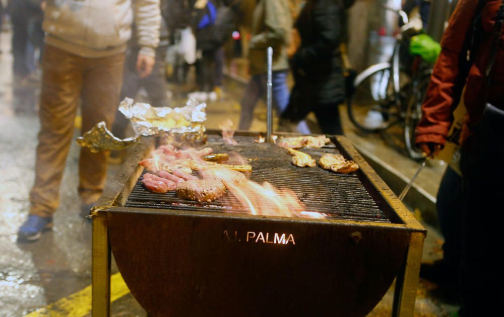 La borrasca Gloria estropea la Revetla de Sant Sebastià