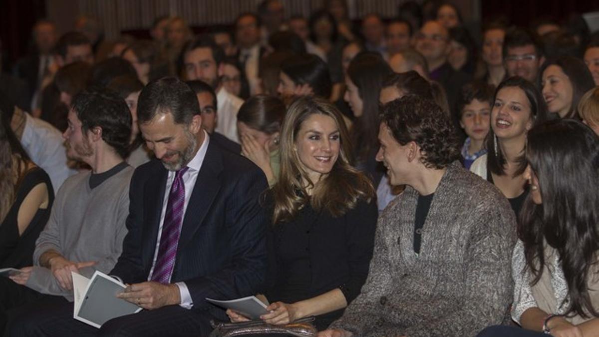 Felipe y Letizia, este jueves en el Liceu.