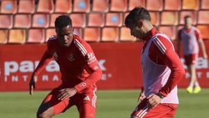 Los granas ejercitándose