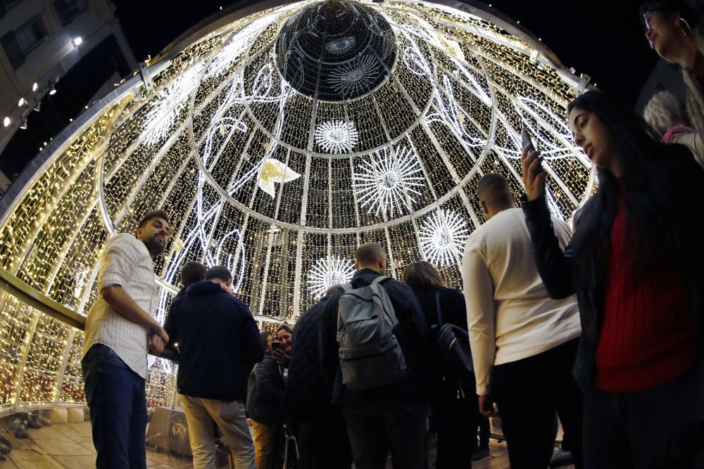 Encendido de las luces de Navidad de Larios en Málaga