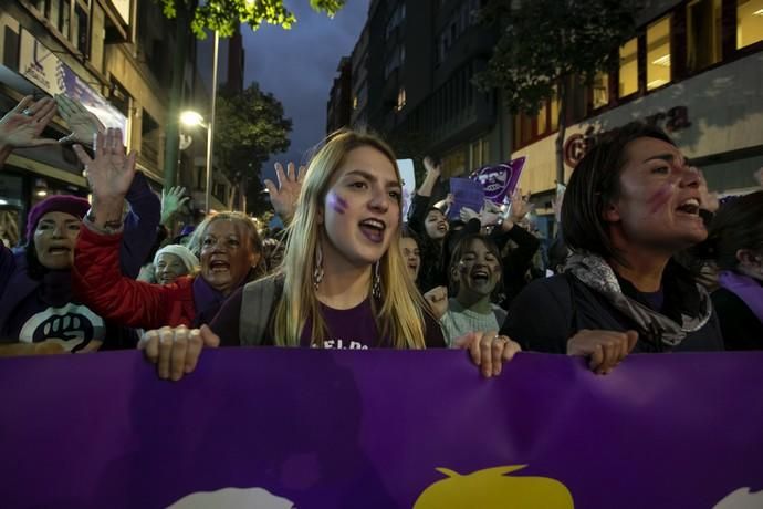 08.03.19. Las Palmas de Gran Canaria. Manifestación Día de la Mujer 8M. Foto Quique Curbelo