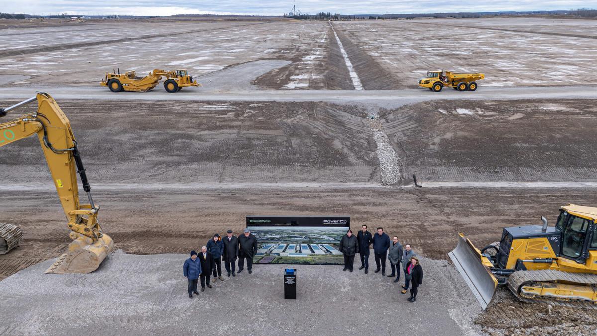 Terrenos para la futura gigafactoría canadiense de PowerCo.