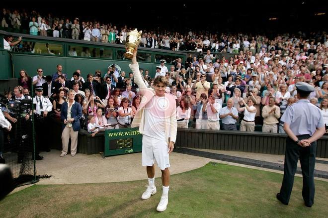 Roger celebrando el título del 2006