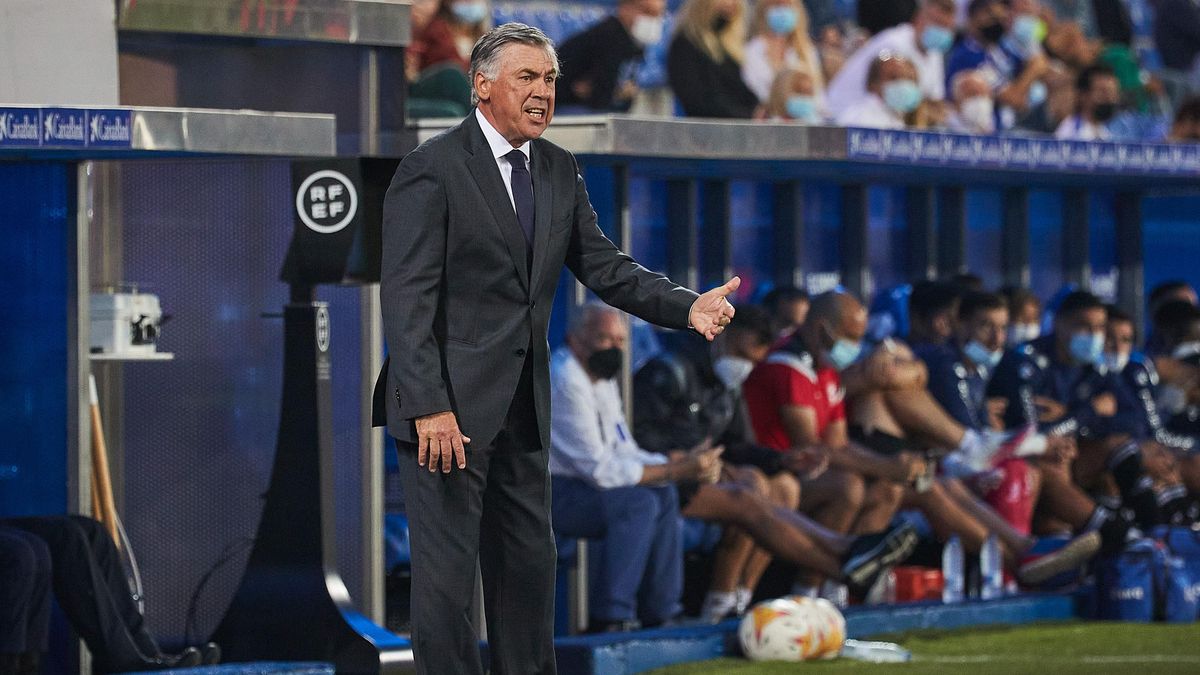 El técnico del Real Madrid, Carlo Ancelotti