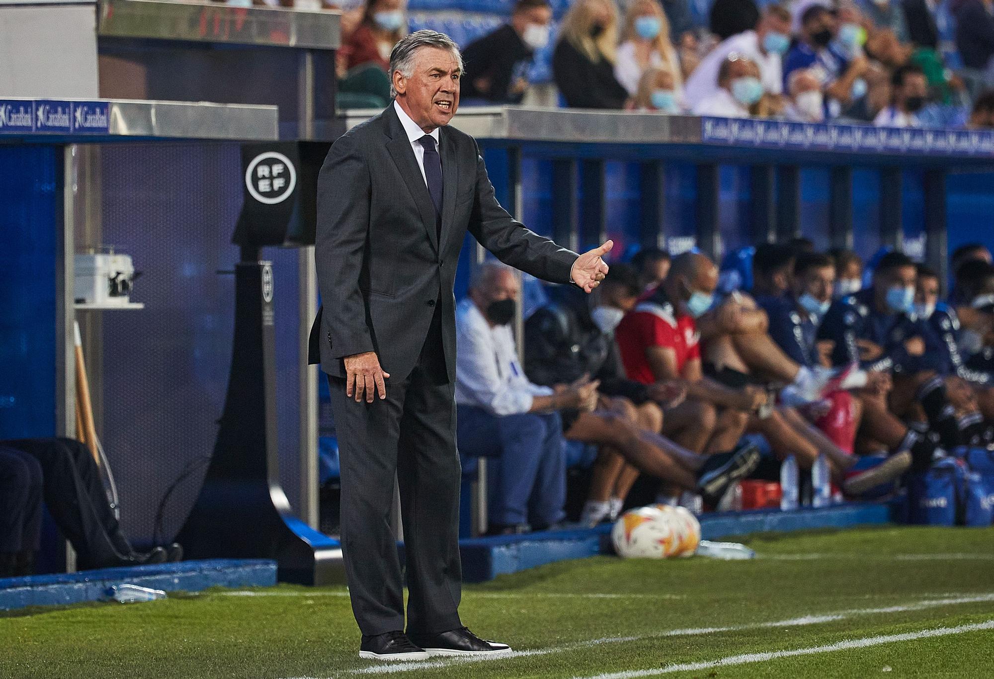 El técnico del Real Madrid, Carlo Ancelotti