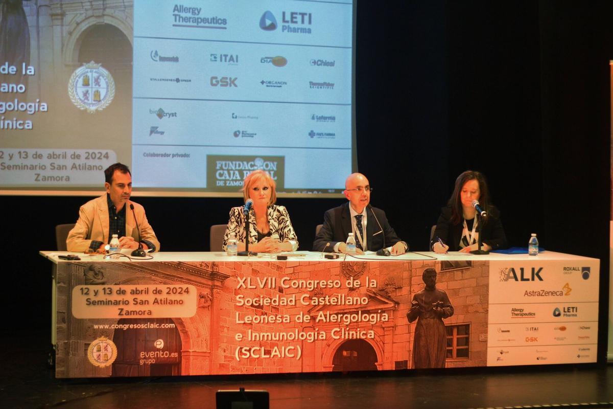 Congreso de la Sociedad Castellano Leonesa de Alergología celebrado en Zamora, cuya sociedad preside Callejo.