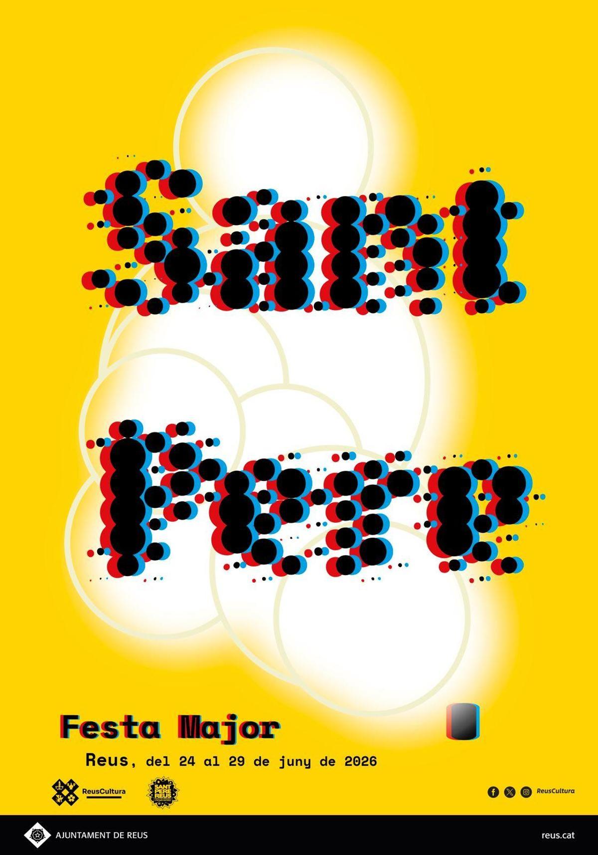 Cartel de Sant Pere 2026 en Reus.