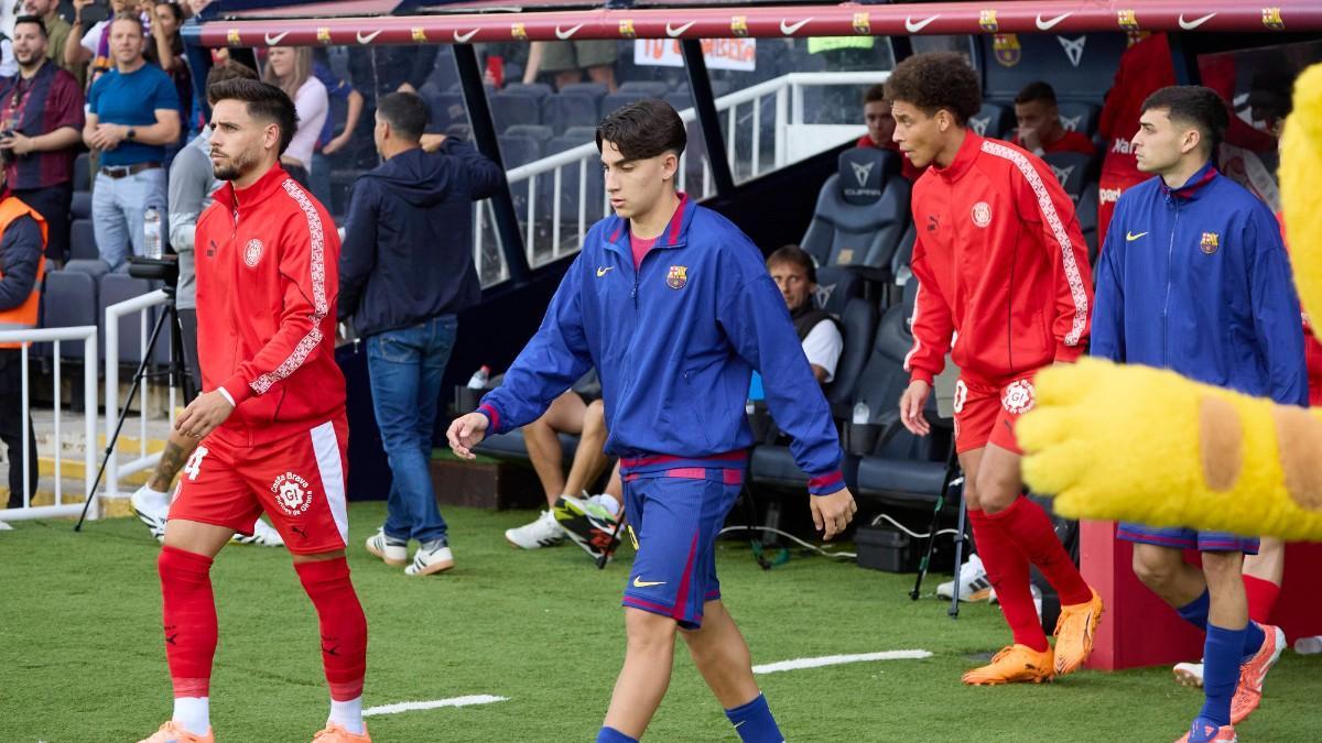 Toni Fernández fue titular contra el Girona