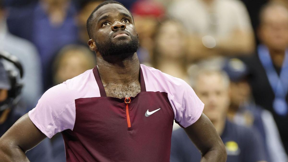 El estadounidense Frances Tiafoe tras caer ante Alcaraz