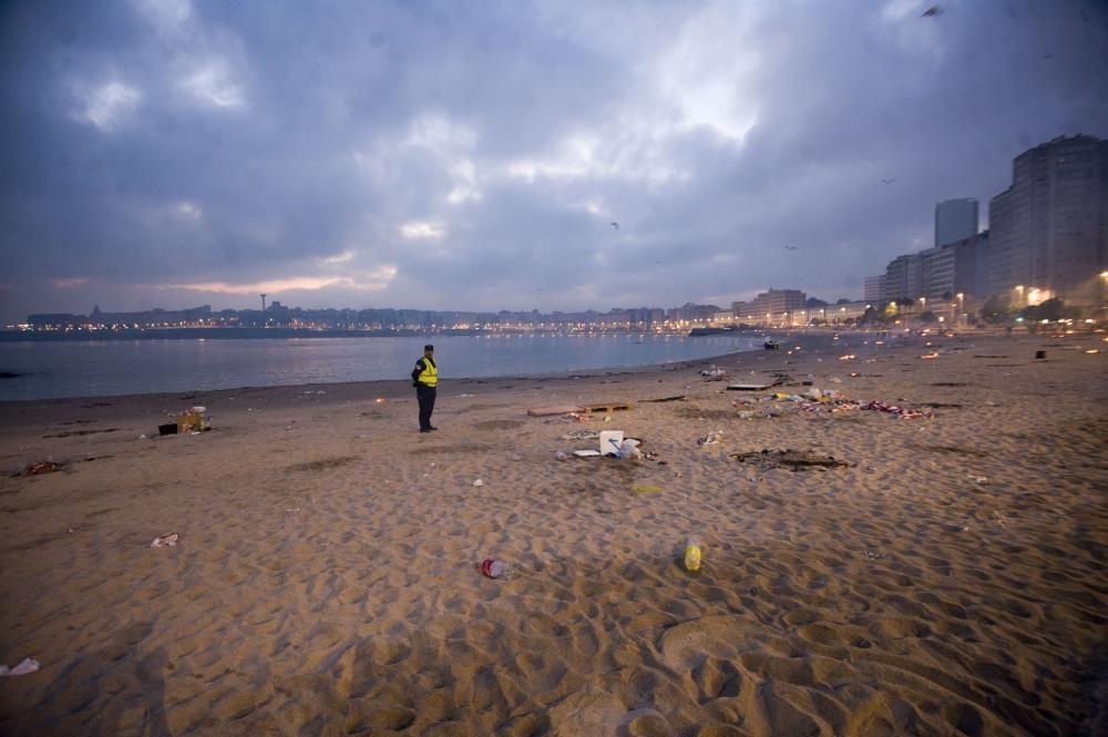 Así transcurrió la noche y amanecieron las playas