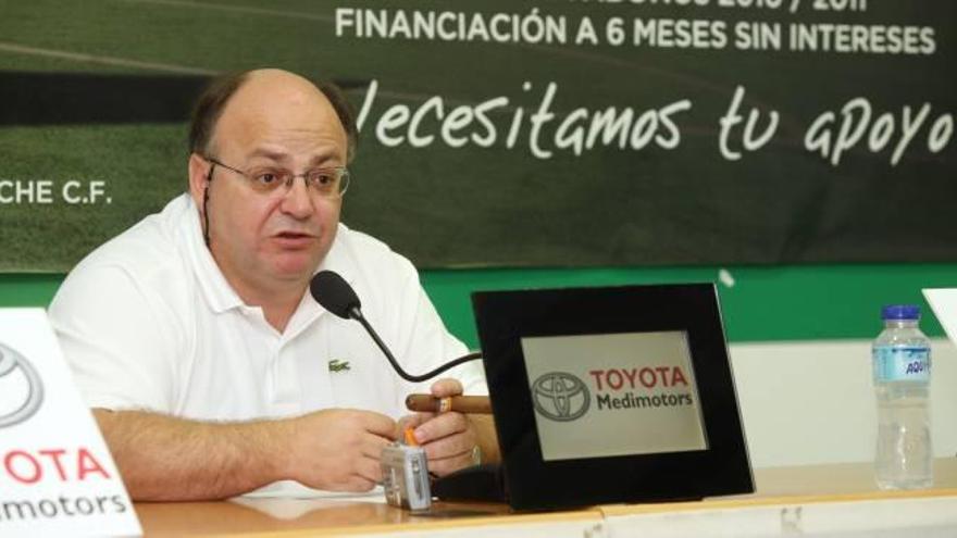 Juan Carlos Ramírez, en una imagen de archivo, durante su etapa como directivo del Elche.