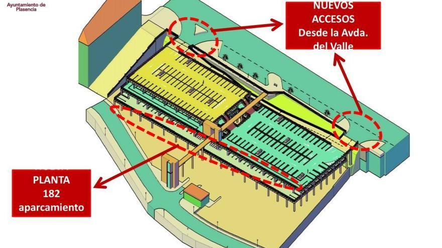 El aparcamiento de La Isla de Plasencia ganará 182 plazas