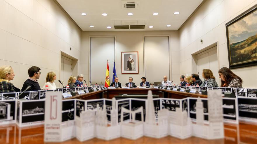 La Comisión Mixta del 1,5% Cultural reunida el miércoles en Madrid.