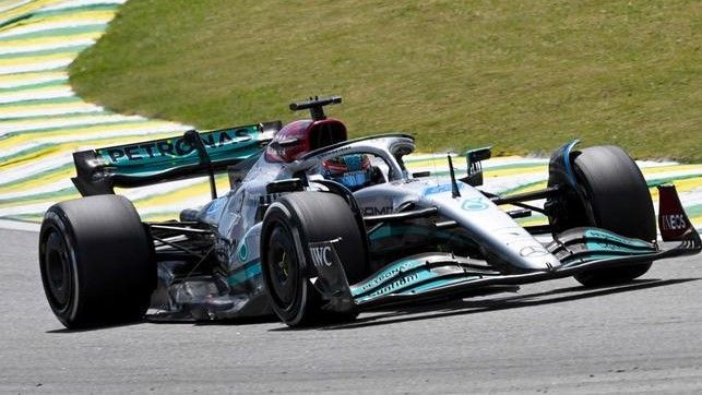 George Russell, en el circuito de Interlagos.