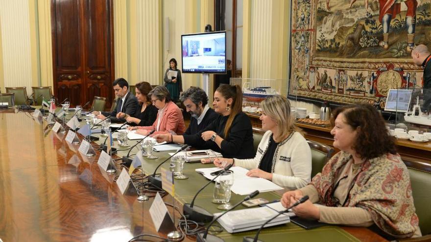 Reunión del Consejo Consultivo de Agricultura, ayer, en Madrid.