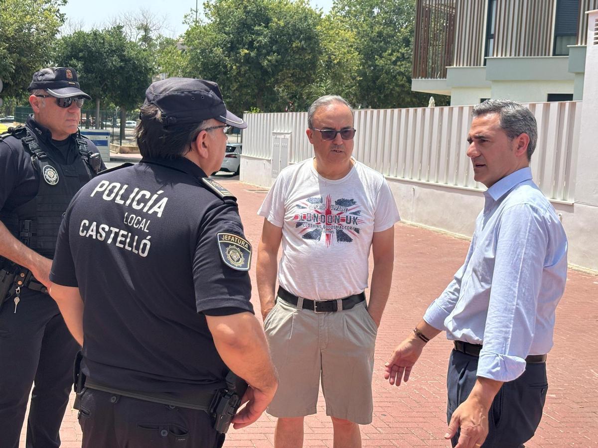 Imagen de archivo en el que la Policía Local evitó una okupación en Castelló.