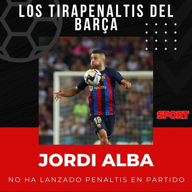 Jordi Alba: No ha lanzado penaltis durante un partido