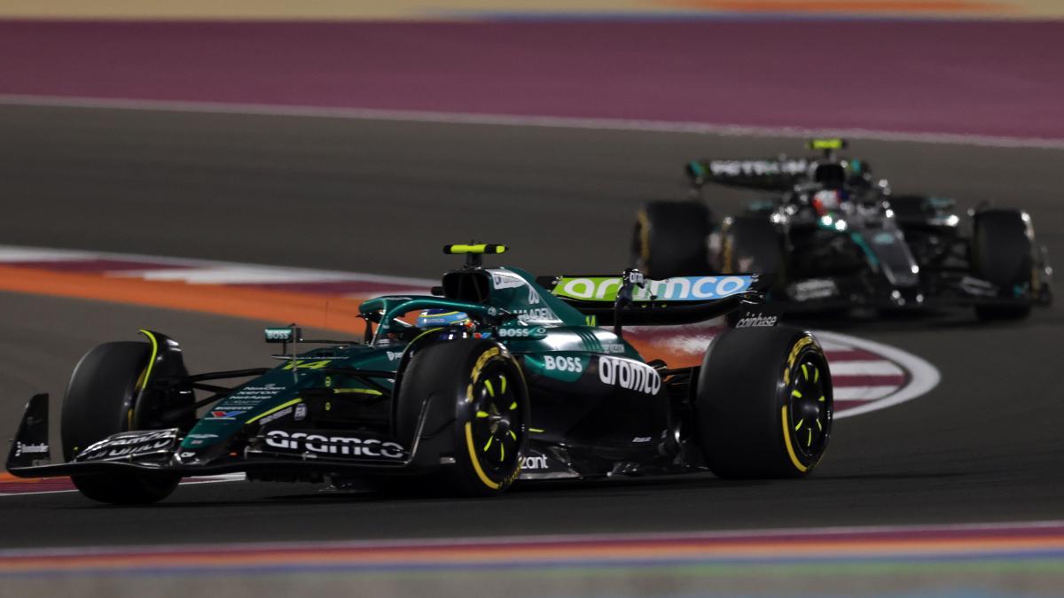 Fernando Alonso, durante el GP de Qatar