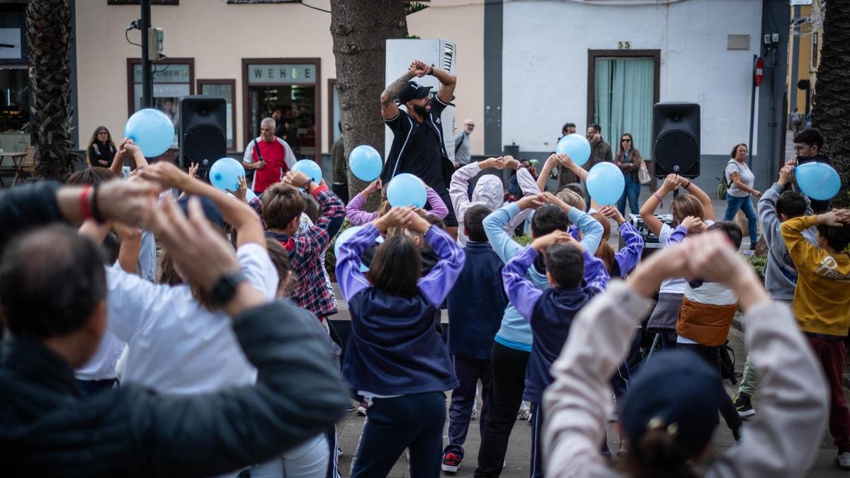 Niños con diabetes en un taller celebrado en La Laguna