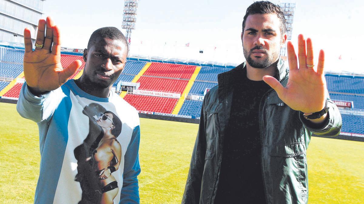 Pape Diop y Vicente Iborra, en su época juntos en el Levante UD