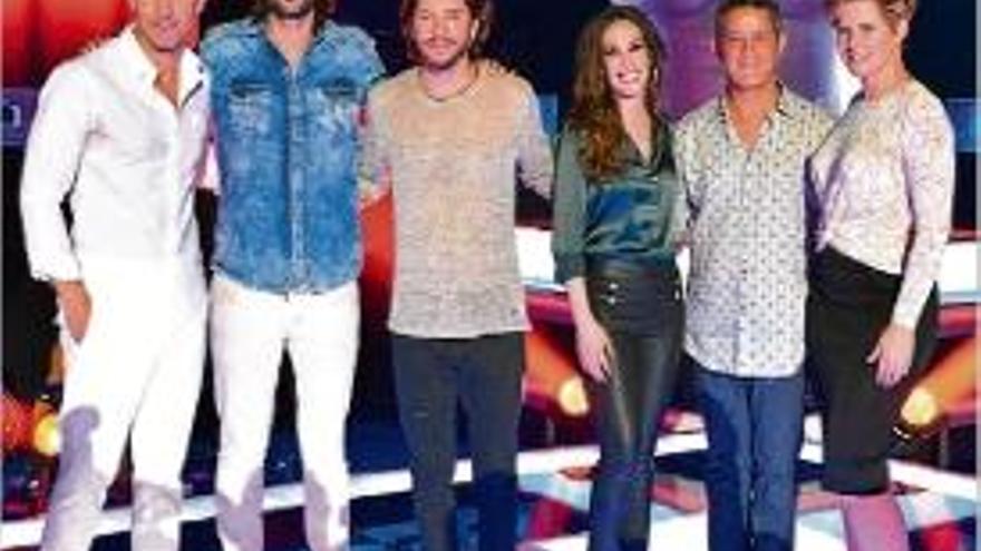 Vázquez, Melendi, Carrasco, Malú,?Sanz i Llasera, l&#039;equip de «La Voz».