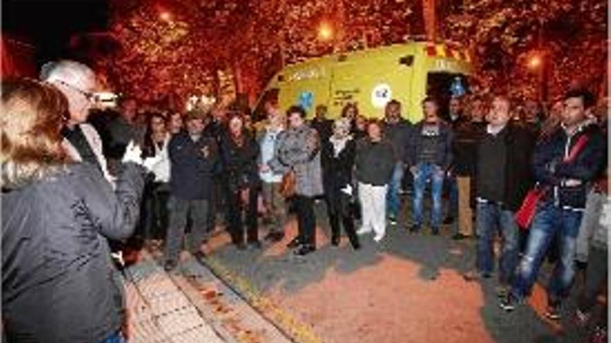 Concentració per l&#039;ambulància a la Bisbal, el passat dia 3 de novembre.