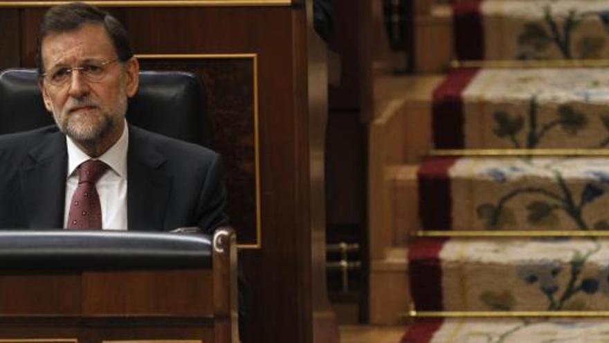 Rajoy, en el Congreso de los Diputados.