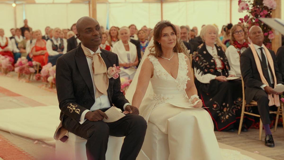 Imagen de la boda, en agosto de 2024, de Verrett y Marta Luisa.