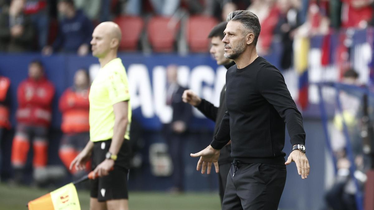 Demichelis, durante el partido ante Osasuna.