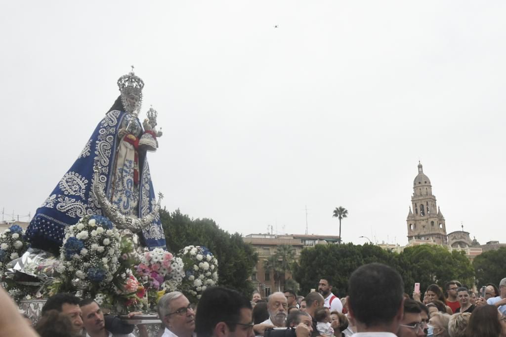 Romería de Murcia: primer tramo del recorrido de la Fuensanta