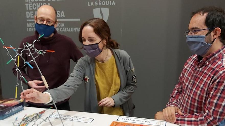 Presentació del Tast de Jocs, aquest dilluns al Museu de la Tècnica. D&#039;esquerra a dreta Muncunill, Muns i Serra