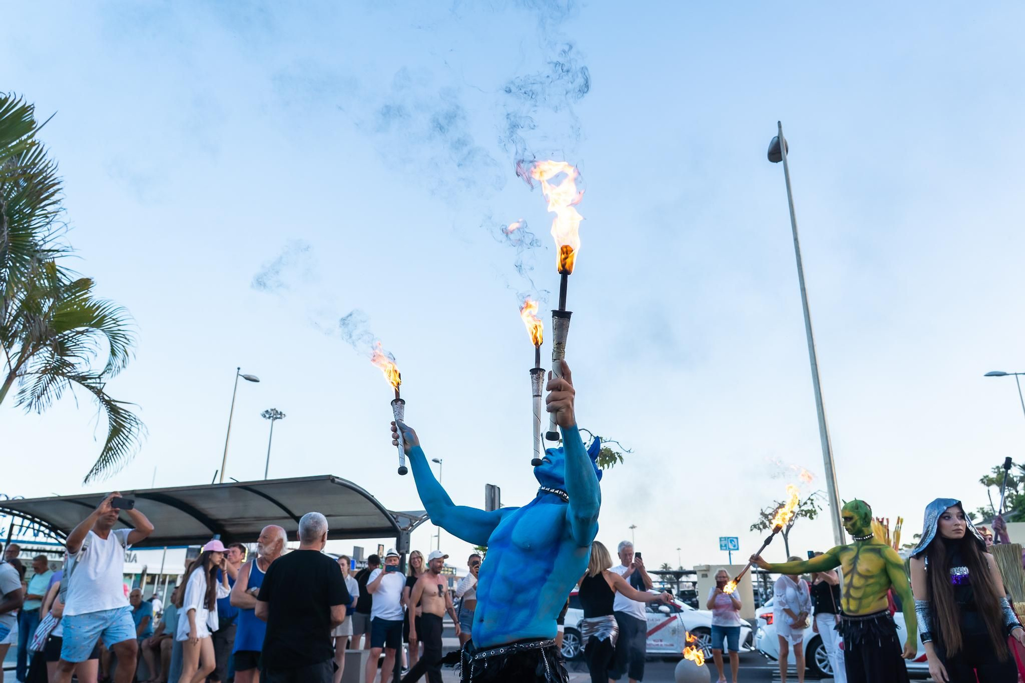 Celebración de las hogueras de San Juan en Playa del Inglés
