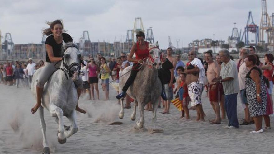 Una imagen del desafío del pasado viernes en Pinedo.