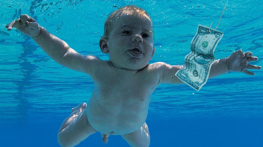 Portada del disco &quot;Nevermind&quot;.