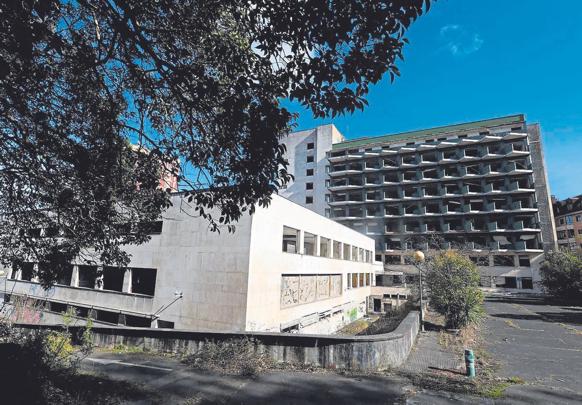 El antiguo edificio de Silicosis.