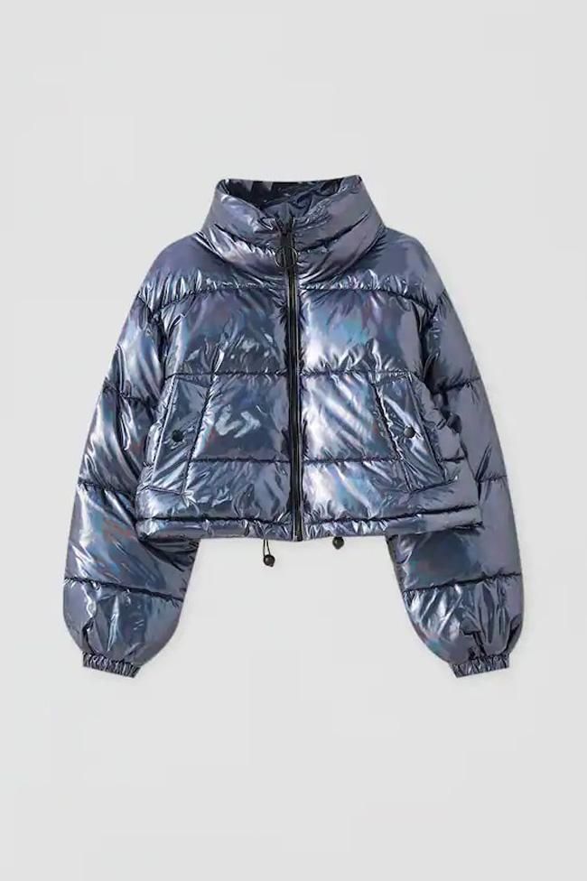 Cazadora acolchada reflectante, de Pull&Bear