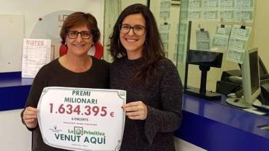 Una butlleta segellada a Roses s&#039;endú 1.634.395 € en un sis a la Primitiva