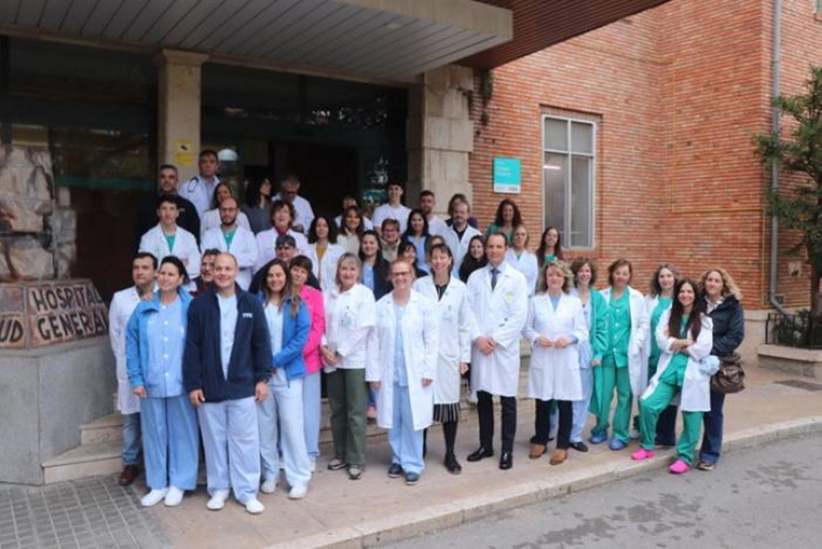 Profesionales del Hospital Universitario Obispo Polanco de Teruel implicados en la primera donación en asistolia controlada de este hospital.