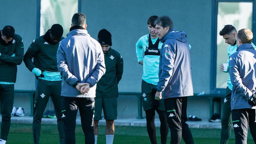 Un entrenamiento del Betis.