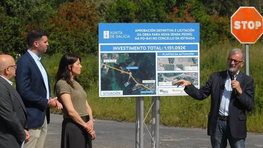 Adjudican por un millón de euros la senda peatonal entre A Estrada y el polígono de Toedo
