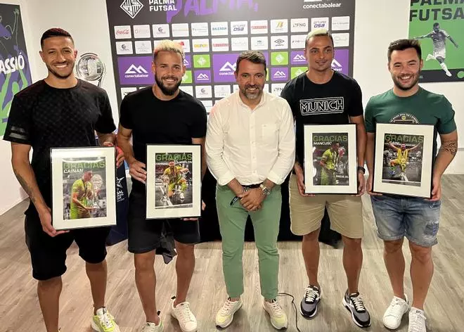 Marlon, Mancuso, Cainan y Saldise se despiden del Palma Futsal