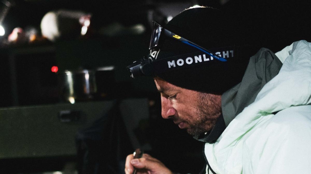 Kilian Jornet, durante una etapa del reto States of Elevation