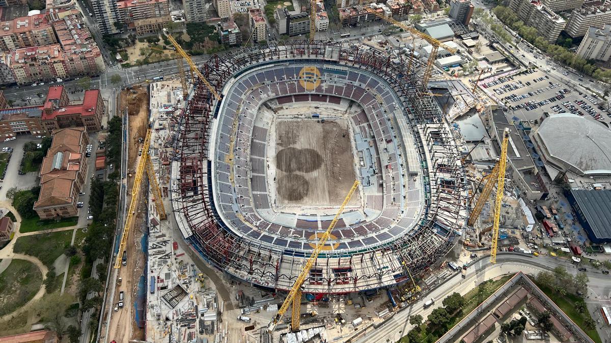Así está el Spotify Camp Nou en abril de 2025