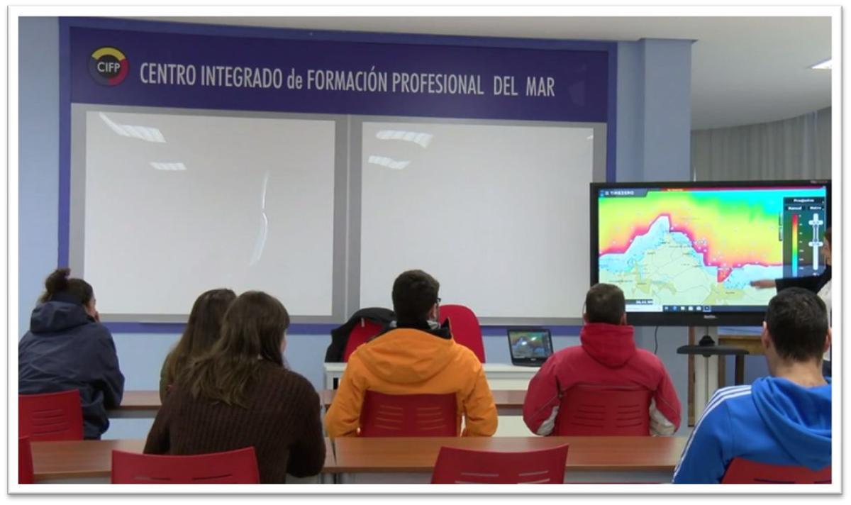 Algunos alumnos del cifp del mar 2