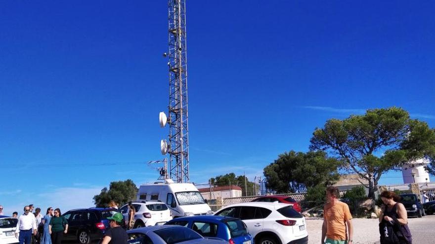 Los rayos se ceban con el radar de pateras del cabo de Sant Antoni